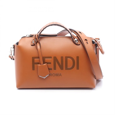 FENDI By The Way MEDIUM 2Way Shoulder Handbag 8BL146 Leather Brown Used Women