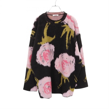 BALENCIAGA knitwear 626172 wool cotton acrylic Black Multicolor Used Women #M