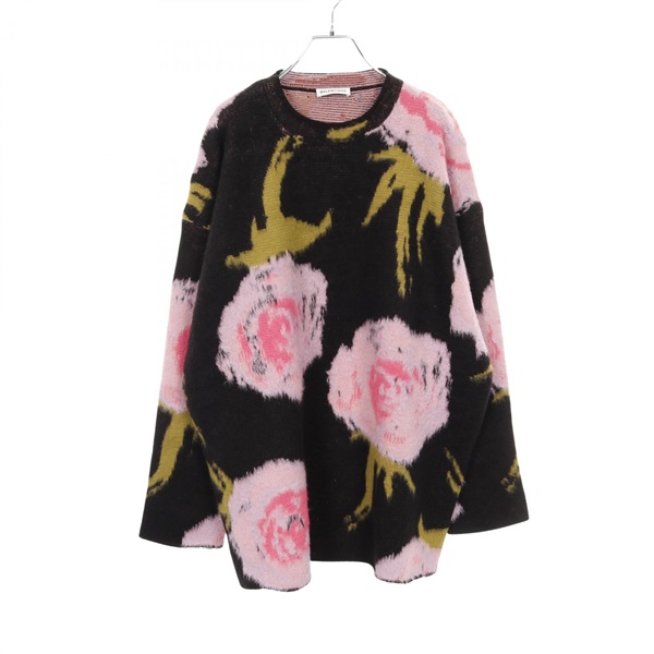 BALENCIAGA knitwear 626172 wool cotton acrylic Black Multicolor Used Women #M