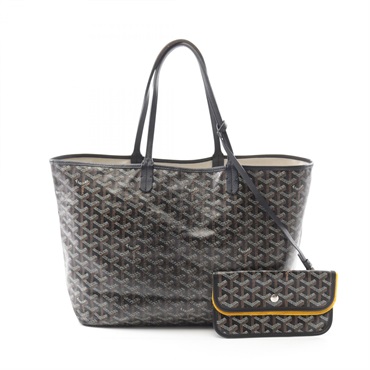 GOYARD Saint Louis PM Shoulder Tote Bag canvas Black Brown Multicolor Used Women