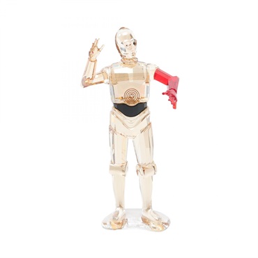 SWAROVSKI Star Wars C3PO Figurine toy crystal Beige Red Used unisex
