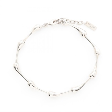 SAINT LAURENT PARIS Drop Bracelet Stainless Steel Used mens 23cm