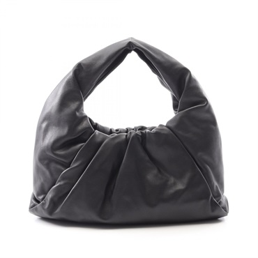 BOTTEGA VENETA The Shoulder Pouch Handbag 610524 leather Black Used Women