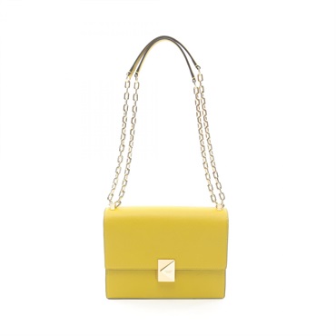 Kate Spade Deco Chain Shoulder Bag leather Green Used Women GHW