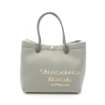 A.D.M.J. Magic Light Cord Embroidered Tote Bag 23SC1201NETA leather Fabric Gray