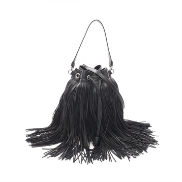 J&M Davidson THE FRINGE Shoulder Handbag LFRG-0XX-SCNP-999S leather Black Used