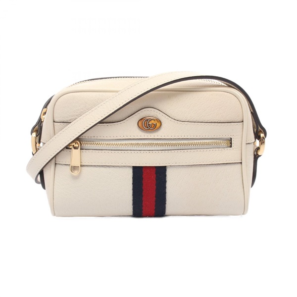 GUCCI Ophidia Shoulder Bag 517350 leather Beige Multicolor Used Women