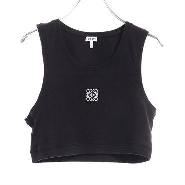 LOEWE Anagram Tank Top S540Y07XAG cotton Black Size L Used Women