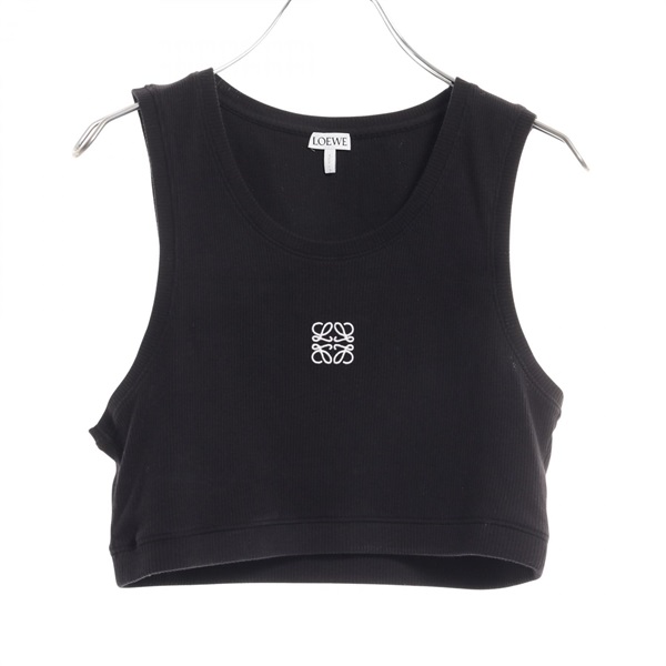 LOEWE Anagram Tank Top S540Y07XAG cotton Black Size L Used Women