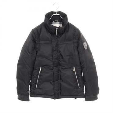 BLACK LABEL CRESTBRIDGE Down jacket 51F17-216-09 Nylon Black Used mens size L