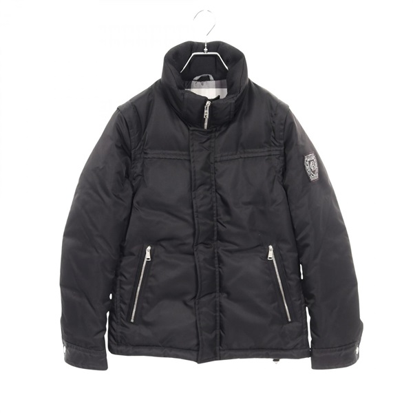 BLACK LABEL CRESTBRIDGE Down jacket 51F17-216-09 Nylon Black Used mens size L
