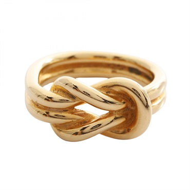 HERMES Scarf ring Gold Plated Used Women