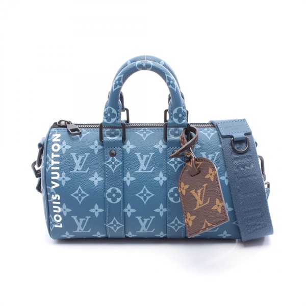 LOUIS VUITTON Keepall Bandouliere 25 Shoulder Handbag M46803 Blue Monogram used