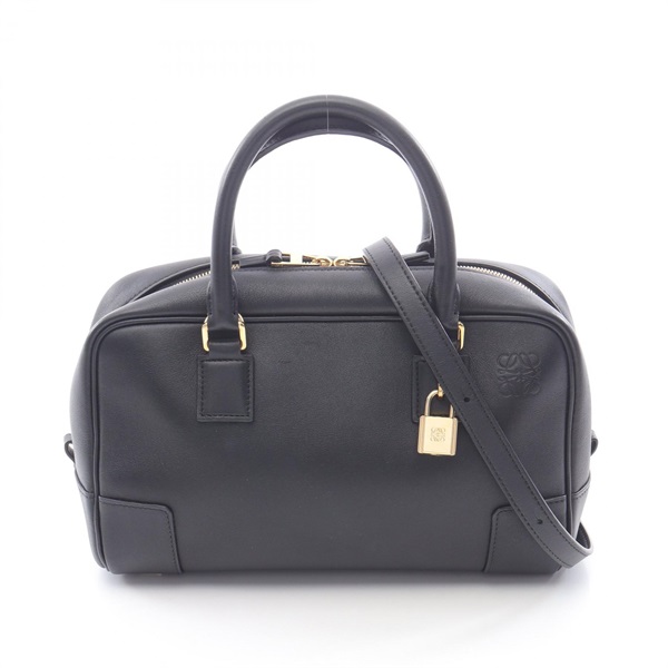 LOEWE Amazona 23 Shoulder Crossbody Handbag A039N07X01 leather Black Used Women