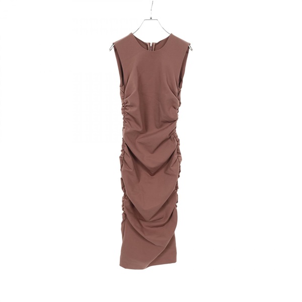 DOLCE & GABBANA sleeveless Dress Rayon Brown Women #40