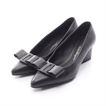 Salvatore Ferragamo VIVA55 Pumps/Heels leather Black Size 6 Used Women