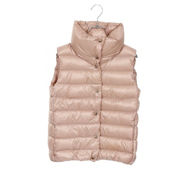 MONCLER PORTES Down Vest with Buttons 4834644 Nylon Pink #0 Used Women