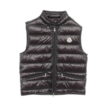 MONCLER GUI Down Vest with Zipper Nylon Black Size 2 Used mens
