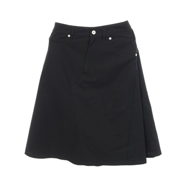 LOEWE A-line Denim Short skirt cotton Black Size 34 Used Women