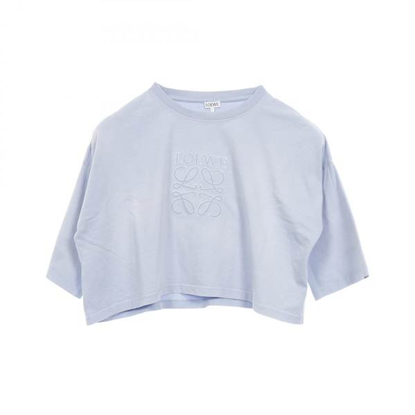 LOEWE Anagram Cropped T-shirt cotton Blue Size XS Used Women