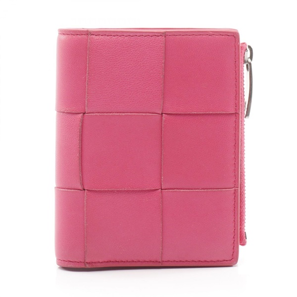 BOTTEGA VENETA Small Cassette Maxi Intrecciato Bi-fold wallet 742698 leather PK