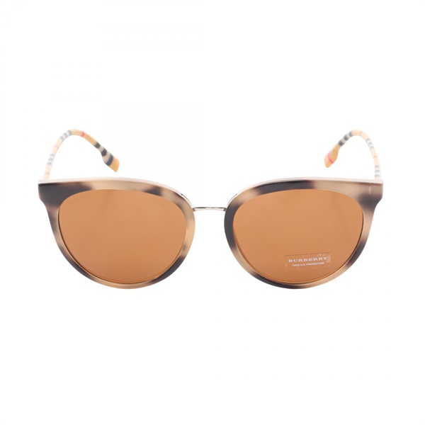 BURBERRY Sunglasses Eyewear Plastic Beige Brown Used Women