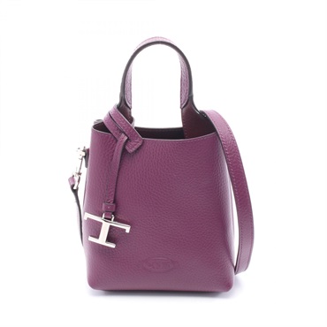TOD'S Timeless Micro crossbody Handbag XBWAPAT9000QRI4O76 leather Purple Used