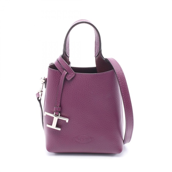 TOD'S Timeless Micro crossbody Handbag XBWAPAT9000QRI4O76 leather Purple Used