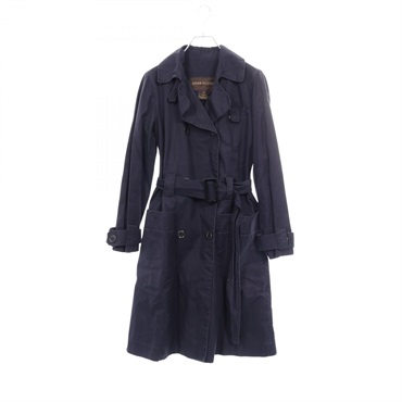 LOUIS VUITTON Trench coat #36 cotton Navy Used Women