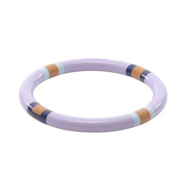 HERMES H Equipe PM Bangle Bracelet Lacquerwood Purple Used Women