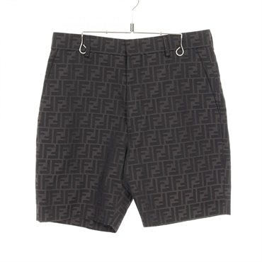FENDI Zucca Half Pants shorts trouser polyester cotton Gray Used mens #44