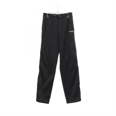 CELINE tracksuit Pants 2Z412121O polyester cotton Black stripe Used mens size XS