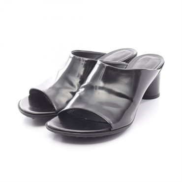 BOTTEGA VENETA Mule sandals shoes heels #37 Patent leather Black Used Women