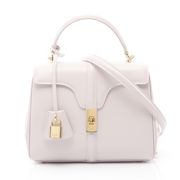 CELINE 16 Seize Small Shoulder Handbag 188003 leather Pink Used Women GHW