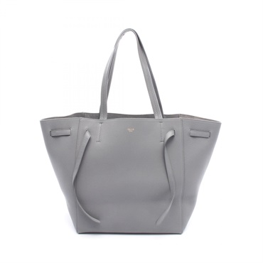 CELINE Cabas Phantom Small Tote shoulder Bag 189023 leather Gray Used Women