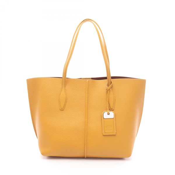 TOD'S JOY Tote Shoulder Bag XBWAMFAV3Z0RIAG414 leather Yellow Used Women