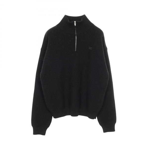 CELINE Triomphe Trucker Sweater knitwear tops wool Black Used mens size M