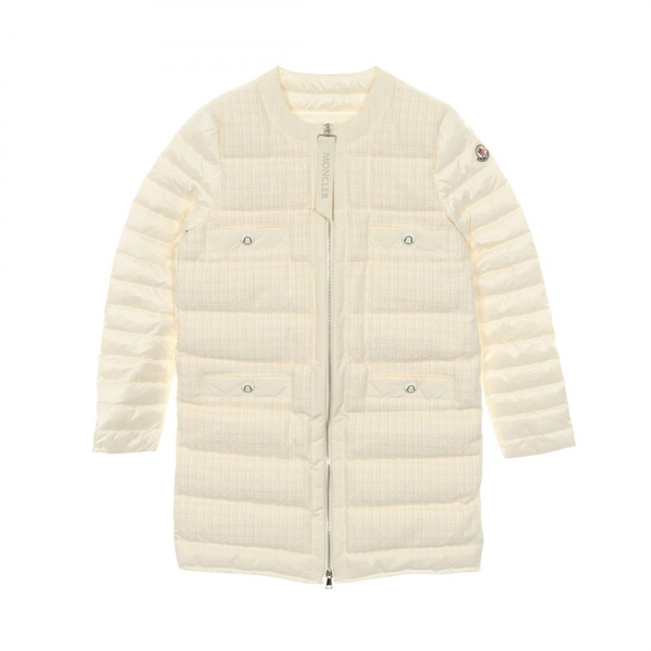 MONCLER MAIX Down jacket Nylon Cotton / rayon White #0 Used Women