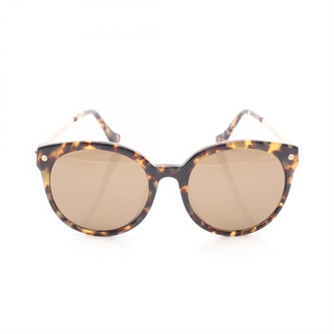 BALENCIAGA Sunglasses Eyewear Plastic Brown Beige Used unisex