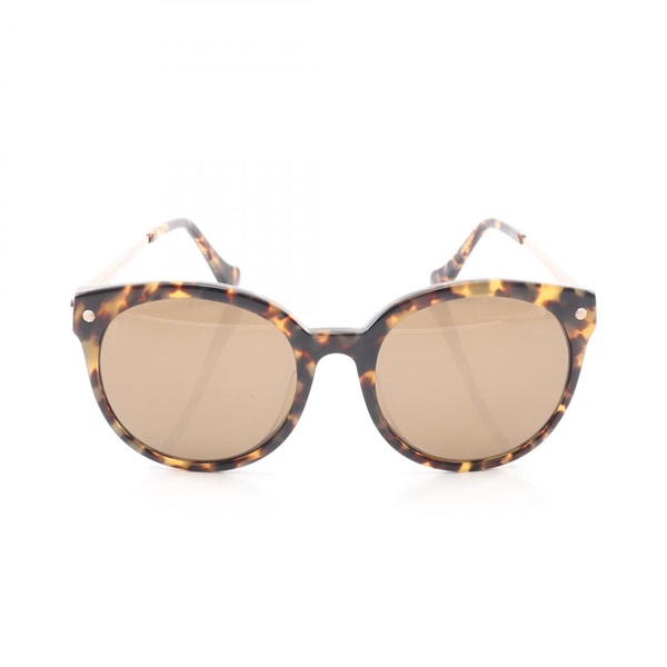 BALENCIAGA Sunglasses Eyewear Plastic Brown Beige Used unisex