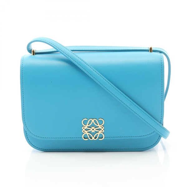 LOEWE GOYA Small Shoulder Crossbody Bag A896N09X01 leather Blue Used Women