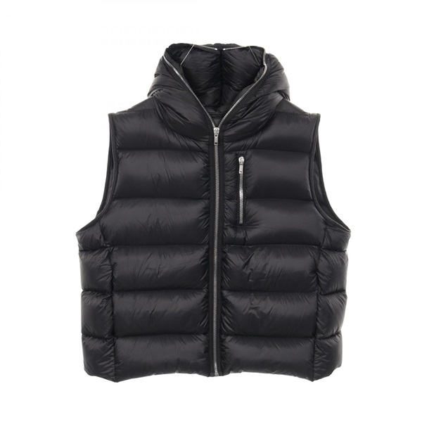 Rick Owens SEALED VEST Down vest Nylon Black #I56 Used mens