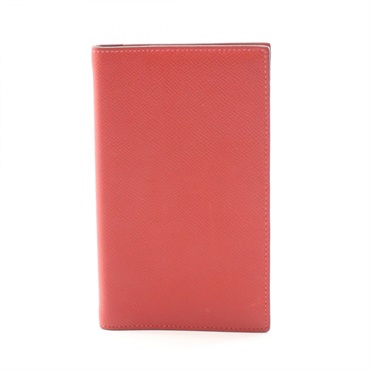 HERMES Agenda Vision Notebook Planner cover Epsom leather Ruby SHW Used Women K
