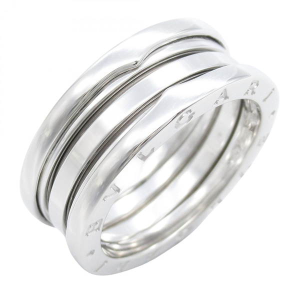 BVLGARI B-zero1 Ring 3 bands 18KWG White Gold Used unisex US size 9 #60