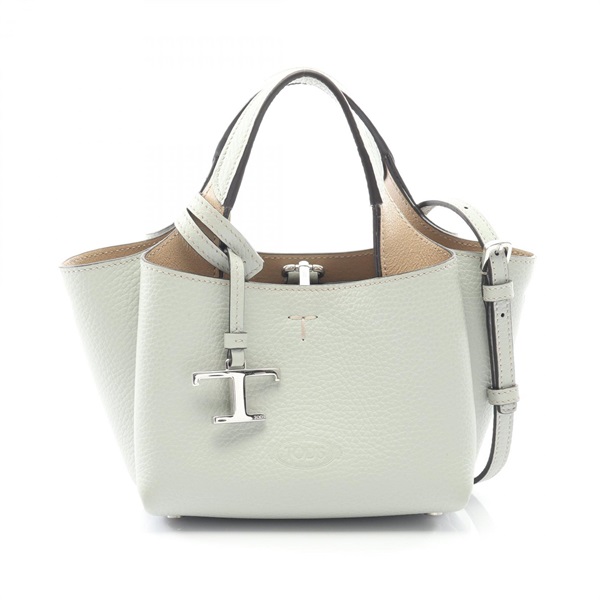 TOD'S Timeless Micro Shoulder Handbag XBWAPAFL000QR leather Green Used Women