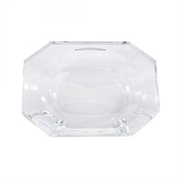 Baccarat Cigarette Ashtray crystal Clear Used unisex