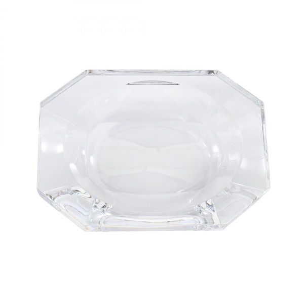 Baccarat Cigarette Ashtray crystal Clear Used unisex