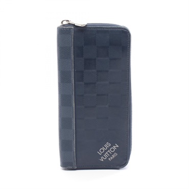 LOUIS VUITTON Zippy Vertical Around long wallet N60503 Damier Leather Infini LV