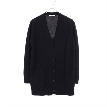 MAX MARA VILLAR Cardigan 2421346052 wool cashmere Navy #M Used Women