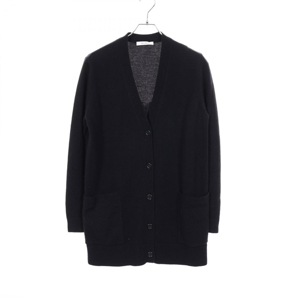 MAX MARA VILLAR Cardigan 2421346052 wool cashmere Navy #M Used Women
